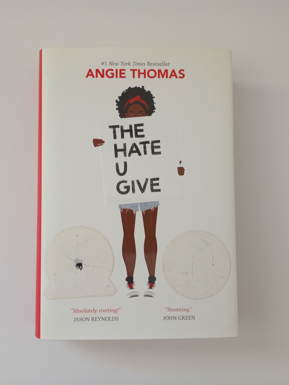 The Hate U Give by Angie Thomas Hardcover YA Fiction Book